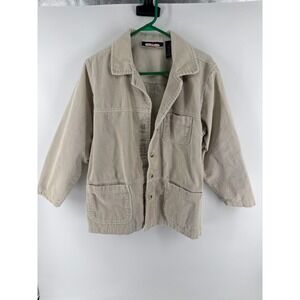 Princeton Club Vintage 1990s Tan Corduroy Button Up Jacket Medium